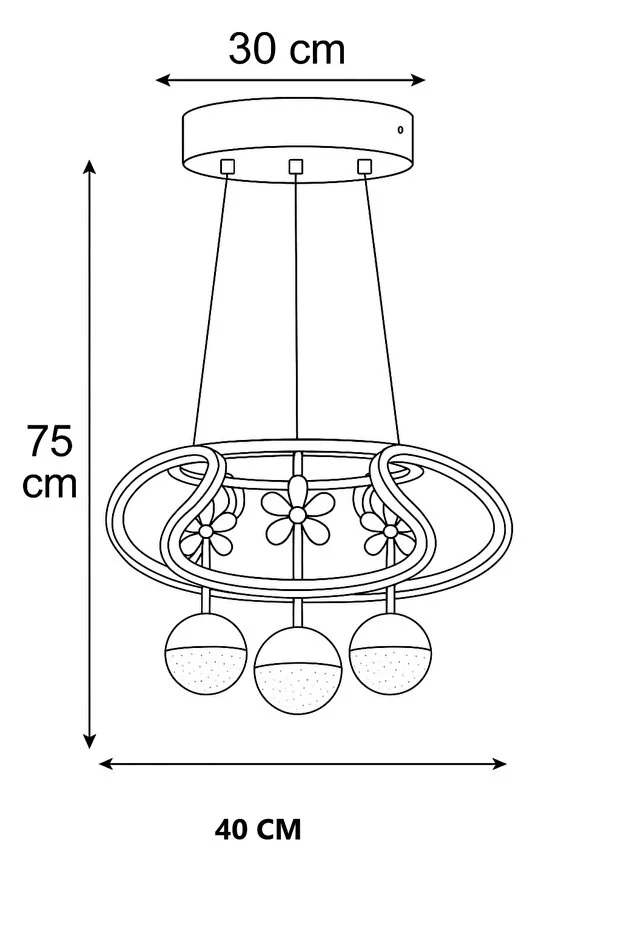 Rodin Kumandalı Gümüş Sarkıt 3 Renk Led Modern Ledli Avize